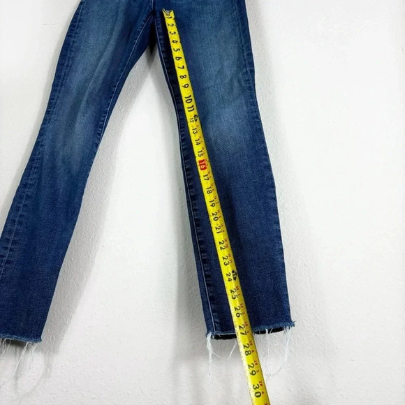Mother The Stash Swooner Ankle Fray Chick Flick Blue Jeans Stretch Size 27 - Picture 14 of 16